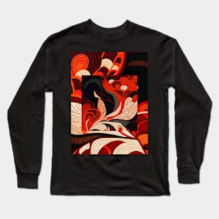 Abstract T-Shirt Design for Valentine's Day Long Sleeve T-Shirt